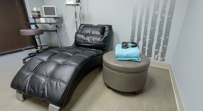 Serene private patient room